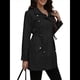 thumbnail image 1 of Chaqueta Impermeable para Mujer, Impermeable, con Capucha, Ligera, Plegable y Cortavientos Negro XL, 1 of 10