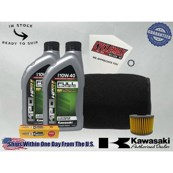 Cyclemax Full-Synthetic KPO Tune-Up Kit fits 2008-2014 Kawasaki KFX450R