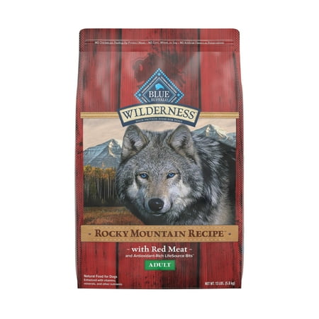 UPC: 0840243148349 | Blue Buffalo Wilderness Rocky Mountain Recipe High Protein Natural Adult Dry Dog Food Red Meat with Grain 13 lb bag