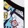 thumbnail image 5 of Boy's Sporty Competitive Swimsuit, Cartoon Print, Quick Dry, Zippered, Short Sleeve Swimwear, 5 of 5