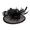 Black, variant on Lady Fascinator Feathered Bridal Decoration With Comfortable Clip For Wedding Race Day Event