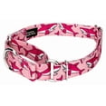 thumbnail image 3 of Country Brook Petz® Pink Sharks Martingale Dog Collar and Leash, Medium, 3 of 6