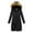 Black, variant on TIANZEN Women's Winter Jacket With Down Insulation Jacket And Detachable Hood It Jacket Womens Warm Winter Jackets with Hood Women S Winter Coat