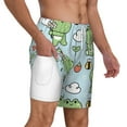 thumbnail image 3 of Gaeub Cute Floral Frog Mens Swim Trunks Stretch Beach Shorts Quick Dry for Men Swim Shorts Swimwear with Pockets- XX-Large, 3 of 9