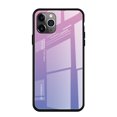 thumbnail image 2 of Gradient Trempé Housse de Téléphone en Verre pour iPhone 11 PRO (Rose-Bleu), 2 of 8