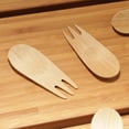 thumbnail image 2 of 3.25" Disposable Bamboo Veneer Tasting Sporks, 2 of 5