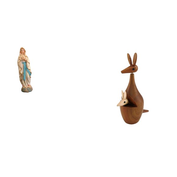 Estatua Figura Resina Animal Figura Artesanía de Madera Adorno Único Coleccionable Adecuado para Regalo Decoración del Hogar Oficina Capilla Jardín Li