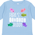 thumbnail image 4 of Inktastic Papa's Fishing Buddy with Colorful Fish Boys or Girls Long Sleeve Toddler T-Shirt, 4 of 5
