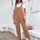 thumbnail image 2 of Moda mujer verano Casual Sexy manga corta Color sólido vendaje pantalones de pierna ancha monos Fridja alkflakhf36944, 2 of 4