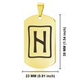 thumbnail image 2 of Stainless Steel Elder Futhark Hagalaz Rune Dog Tag Pendant Necklace, 2 of 3