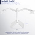thumbnail image 5 of VIVO White Dual Monitor Desk Stand Mount, Fits Up to 27" Computer Screens, 5 of 8