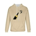 thumbnail image 4 of DDAPJ pyju Mens Oversized Hooded Sweatshirt Beer Graphic Hoodies Funny Novelty Holiday Sweatshirts Loose Casual Pullover Hoodie with Kangaroo Pocket Khaki XL, 4 of 6