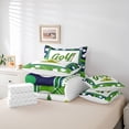 thumbnail image 5 of Homewish Kawaii Cartoon Golf Bedding Comforter Set 7 Pieces for Kids, Sports Player Full Bedding Set, Green Buffalo Plaid Reversible Fitted Sheet Flat Sheet, Lightweight Room Decor, 5 of 7
