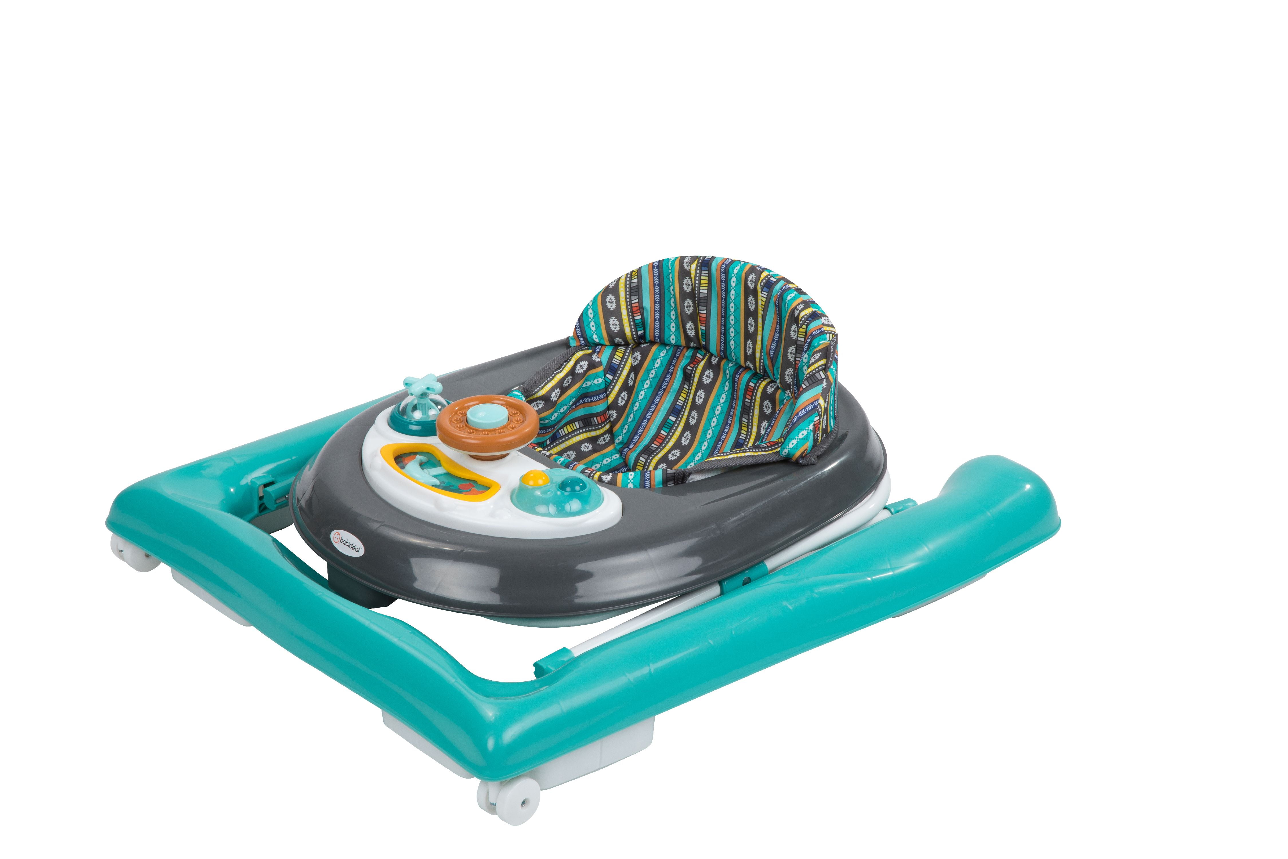 Babideal Rover Activity Walker with Sounds, Teal Boho - Unisex - 2