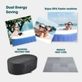 thumbnail image 5 of RELXTIME 2 Person Oval Inflatable Hot Tub Set Outdoor Spa with 100 Massage Jets 75 x 47 inch (Energy-Saving), 5 of 8