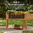 thumbnail image 6 of Best Choice Products 72x24x30in Raised Garden Bed, Elevated Wood Planter Box for Patio w/ Divider Panel - Acorn Brown, 6 of 8