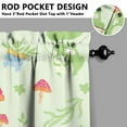 thumbnail image 2 of 54 Inch Green Frog Cartoon Print Valance - Cute Nature Forest Pattern Kitchen Window Curtain with Rod Pocket, Soft Polyester Farmhouse Valance for Small Windows (18x54 Inches), 2 of 3