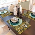 thumbnail image 6 of Placemats Set Of 4 / 6, Yellow Camouflage Placemats For Dining Table Indoor/Outdoors Heat Resistant Washable Placemats 18" X 12", 6 of 8