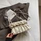 thumbnail image 2 of 6638 Bolso Cuadrado Pequeño Cruzado Un Hombro PU Plisado Con Nicho (beige), 2 of 9