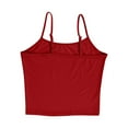 thumbnail image 5 of Mgmyaa Tank Top for Women Crew Neck Sleeveless Spaghetti Strap Camisole Tank Summer Clothes 2 Pack, 5 of 7