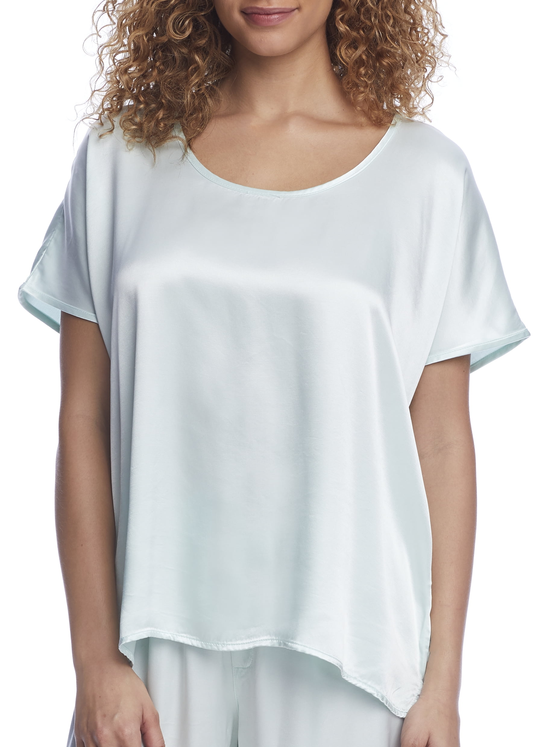 PJ Harlow Womens Roxxy Satin Lounge Top StyleROXXY