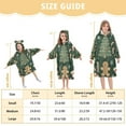 thumbnail image 4 of FORMRS Wearable Blanket Hoodie with Sleeves for Kids Cozy Flannel Sweatshirt, Christmas Gift Pattern, 4 of 7