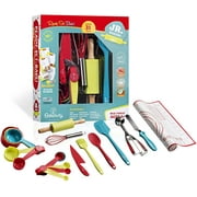 Baketivity 31-Piece Kids Baking Set with 12 Free Recipe Cards - Complete Baking Kit with Real Baking Tools for Kids Ages 6 and Up - Ultimate Baking Gift Set for Girls, Boys, Toddlers, Junior Chefs