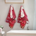 thumbnail image 4 of Dreamtimes Colorful Hearts Love Hand Towels 2 PCS, Sainted Valentine Kitchen Towel Ultra Soft and Highly Absorbent,Decorative Fingertip Face Towel for Bathroom Hotel, 28.3"x14.4", 4 of 6