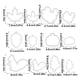 thumbnail image 4 of Bearachild Paquete de 12 molde antiadherente para galletas de Acción de Gracias, molde para galletas, decoración de pasteles, sello de caramelo, Type3 NO3 Bearachild HA008949-01, 4 of 6