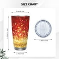 thumbnail image 4 of Cauagu Red Gold Glitter Pattern 20oz Tumbler,Stainless Steel Vacuum Insulated Tumbler with Lid Insulated Coffee Mug Thermal Cup with Splash Proof Sliding Lid-Straw Three-piece Set, 4 of 8