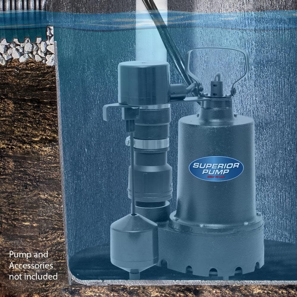 Superior Pump 10 ft. Vertical Hardware Utility Water Pump Switch with Tapered Float Ball