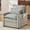 Green, variant on S-HOME Modern Single Seat 31.9" Accent Chair Plush Upholstered Fabric with Double-Layer Cushion and Side Storage for Small Spaces Living Room, Grey