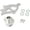 Silver, variant on YIUIY Silver Firewall Adjuster & Triple Hook Clutch Quadrant Kit Compatible with Ford Mustang 1979-2004 3004-13(Silver)