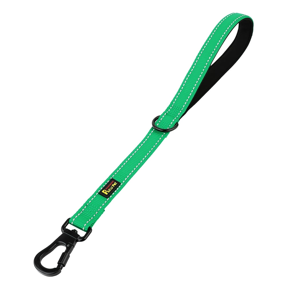 Plutus Pet Short Dog Leash, Reflective Nylon Padded Handle, Strong