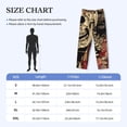 thumbnail image 4 of Lsque Gothic Eastern Floral Skull Print Men's Pajama Pants, Lounge Pant - Comfortable Home Wear,Elastic Waistband, Stylish Design-X-Large, 4 of 9