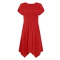 thumbnail image 7 of Horkkom Midi Dresses for Women Summer Short Sleeve Dress Casual A Line Pleated Dress with Pocket L, 7 of 7