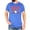 Heather Blue Shirt, variant on Red White & Blue Golf Shirt for Men Golf Ball and Stars T-Shirt for Golfer Natural Shirt Adult 2XL