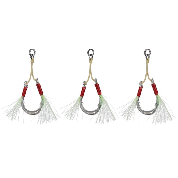 Señuelo de pesca Jadeshay 3 piezas Anzuelo de pesca en el mar Durabilidad extendida A