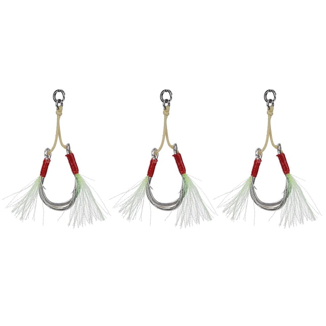 Señuelo de pesca Jadeshay 3 piezas Anzuelo de pesca en el mar Durabilidad extendida A