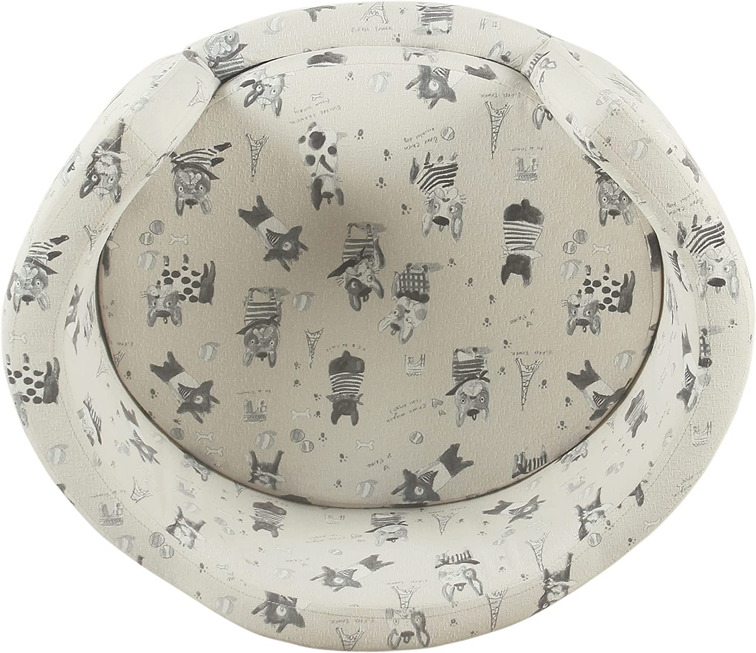 HomePop Pet Bed, French Bulldog Print