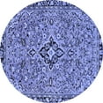 thumbnail image 1 of Ahgly Company Indoor Round Abstract Blue Modern Area Rugs, 8' Round, 1 of 4
