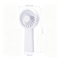thumbnail image 2 of Clearance Mini Portable Fan, Compact with 3 Speeds, Handheld and Desktop Use with Stand, USB Rechargeable, Lightweight, Purple (for Travel and Personal Use), 2 of 7