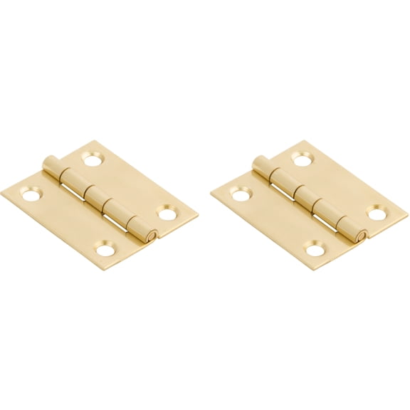 National Hardware - V1802 1-1/2" x 1-1/4" Hinge 2/pk - Polished Brass