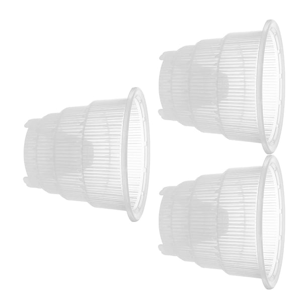 Bewildely 3 unids/set maceta de plástico no tóxica para plantas con borde y buena ventilación Jardín y Patio