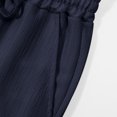 thumbnail image 3 of Yaoyar Summer Men's Lightweight Casual Pants Solid Color with Drawstring Elastic Waist Breathable Fabric for Warm Weather Long Trousers,XXXL,Navy, 3 of 8