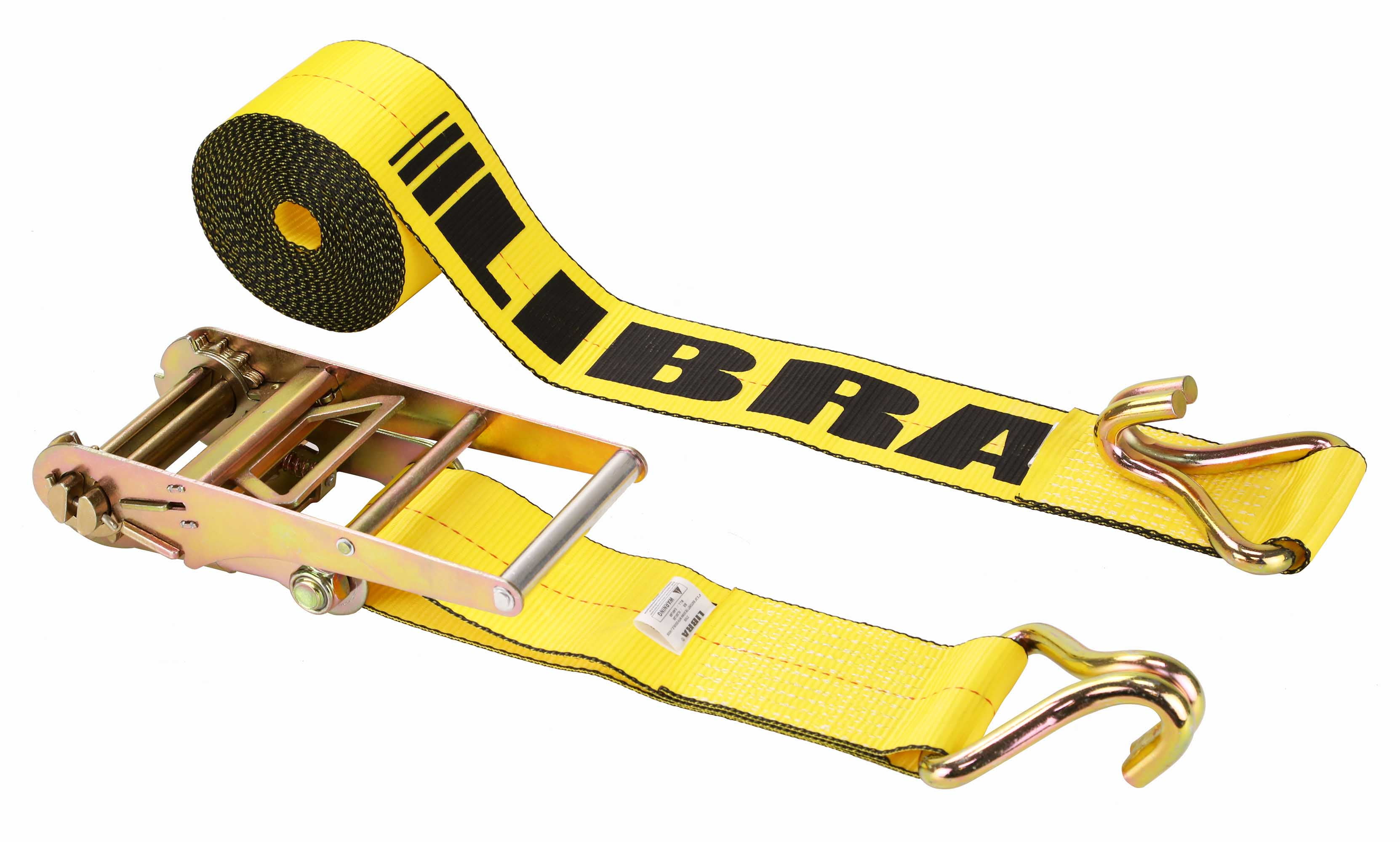 (6) LIBRA 4" X 30' Ratchet Strap W/ J Wire Hooks Flatbed Truck Trailer