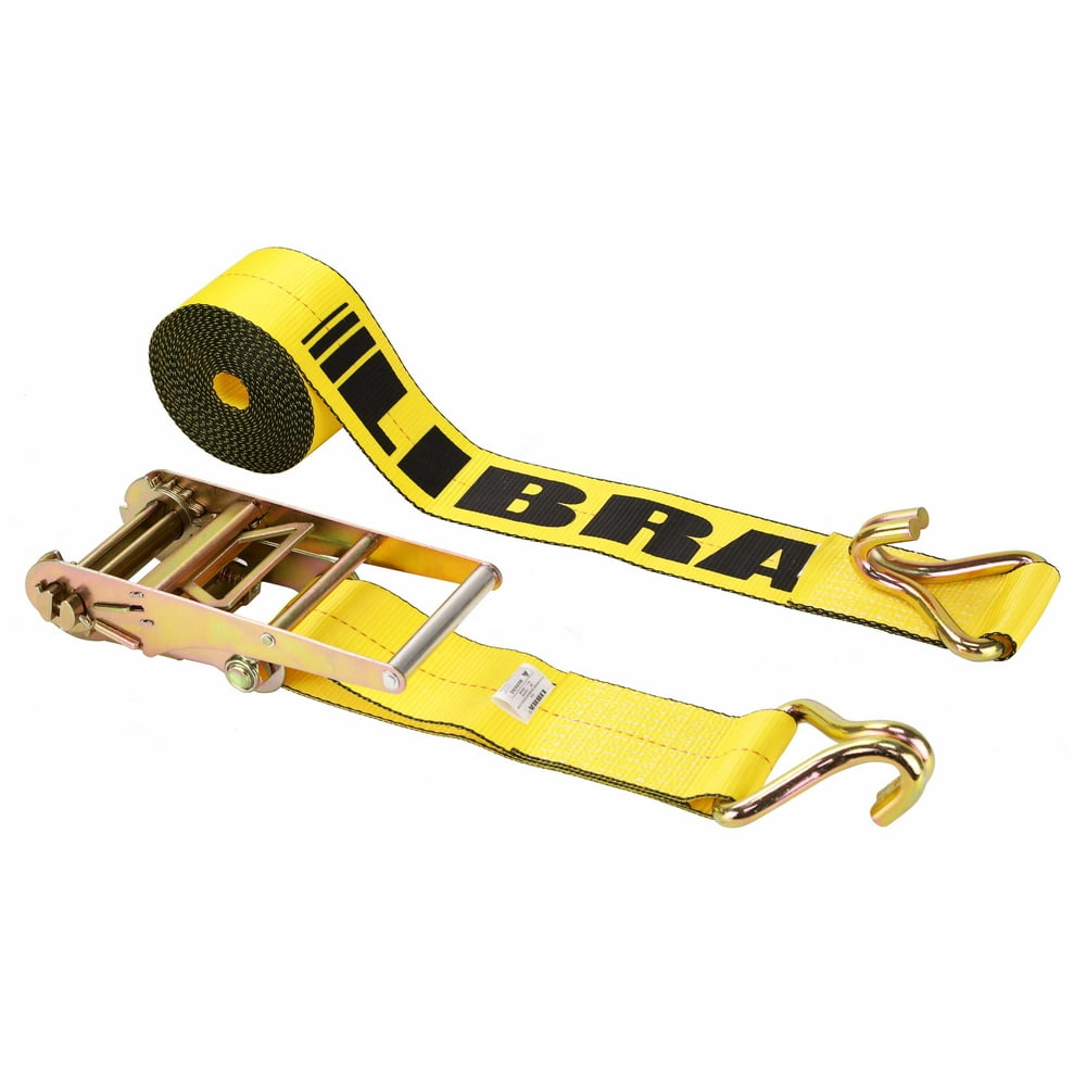 (6) LIBRA 4" X 30' Ratchet Strap W/ J Wire Hooks Flatbed Truck Trailer