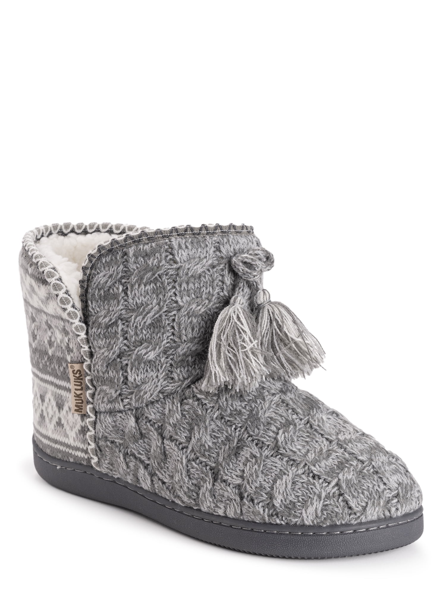 Muk Luks Women's Short Knit Shearling 