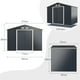 thumbnail image 3 of Cobertizo de Metal Costway Caseta Jardin 277 x 191 x 202 cm, 3 of 9