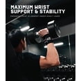thumbnail image 2 of Gymreapers Weightlifting Wrist Wraps (IPF Approved) 18" Professional Quality Wrist Support with Heavy Duty Thumb Loop - Best Wrap for Powerlifting Competition, Strength Training, Bodybuilding, 2 of 6